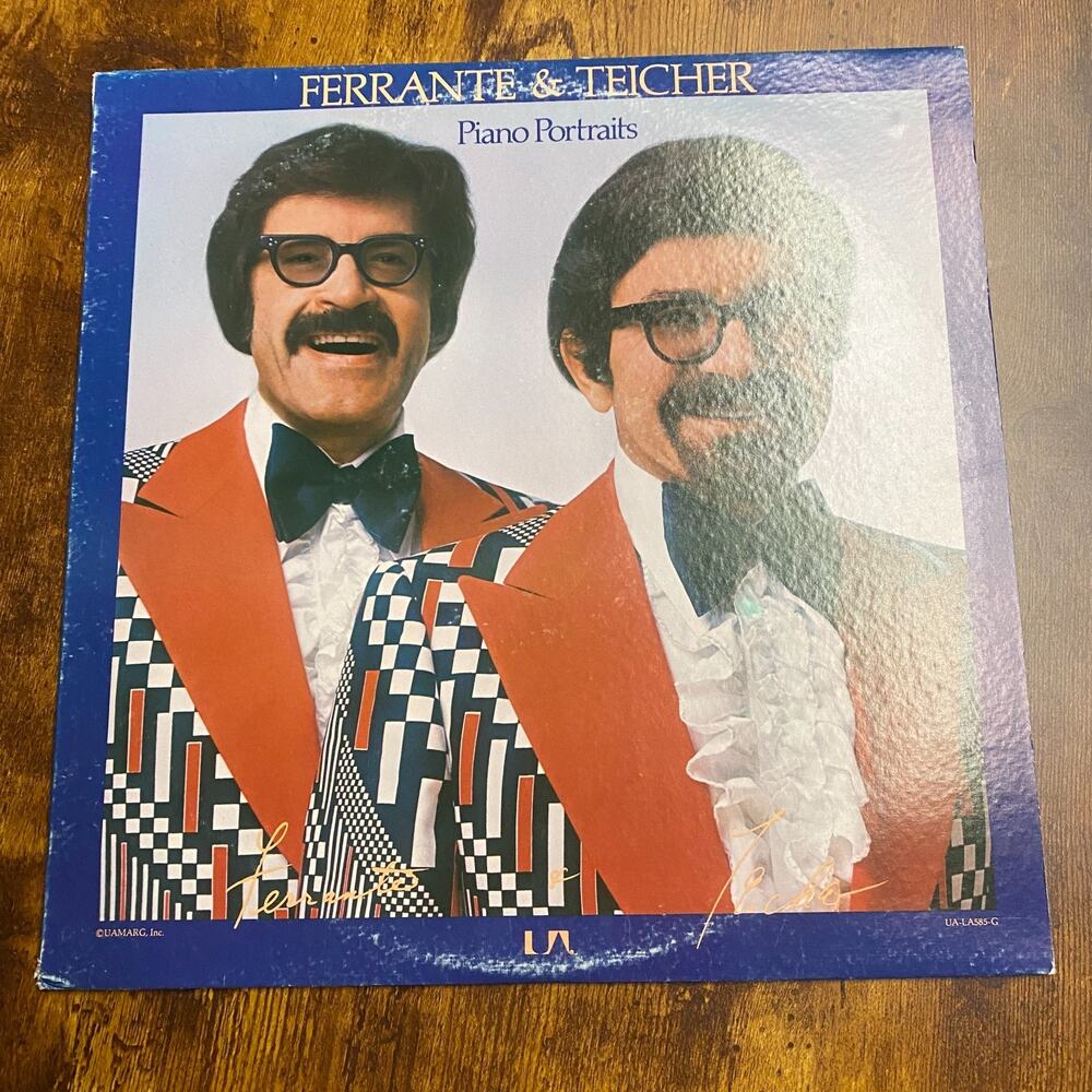 Ferrante & Teicher Piano Portraits Vintage Vinyl Record 1976 LP
